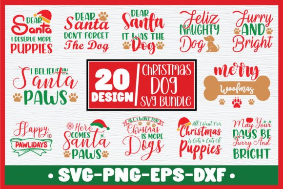 Free Christmas Dog Svg Bundle